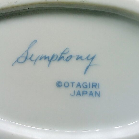 Symphony Otagiri Japan Oval Porcelain Trinket Box - Picture 6 of 6